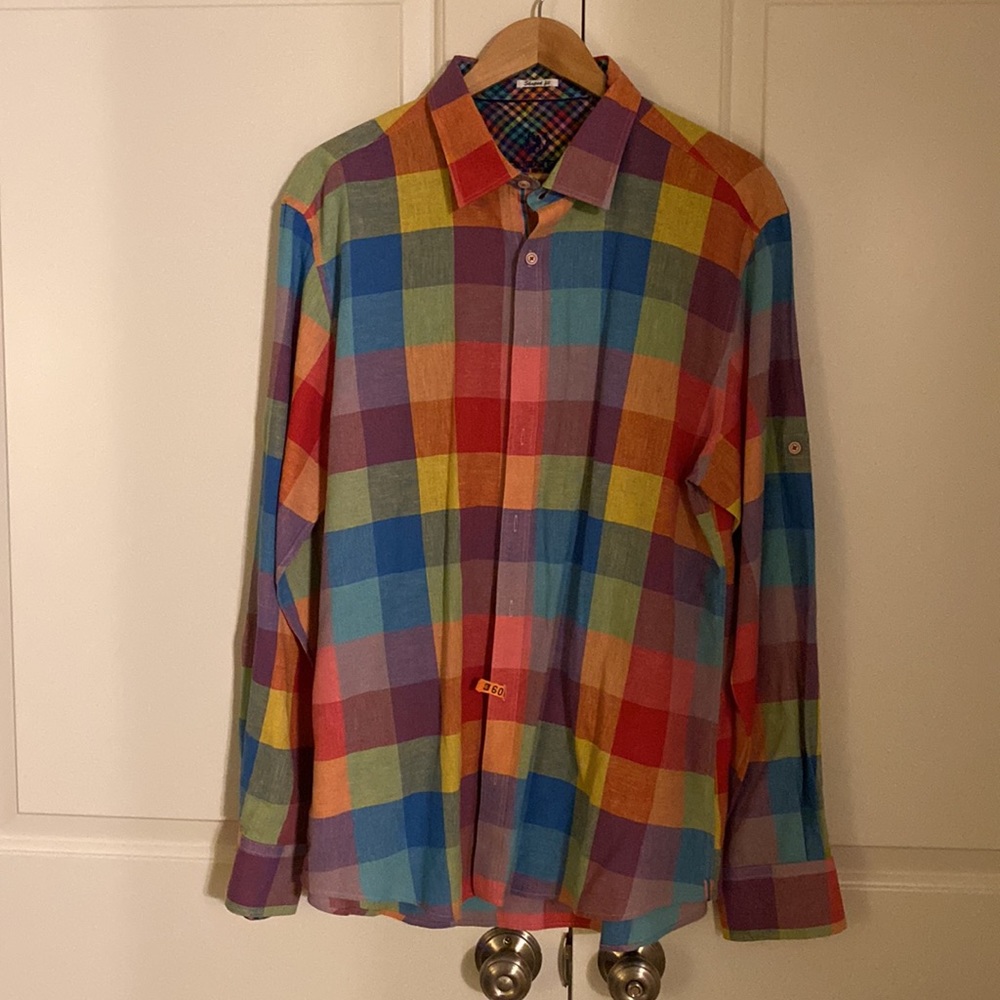 Bugatchi long sleeve linen & Cotten blend.xxl